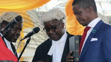 Lungu sworn in