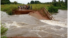 bridge washed away