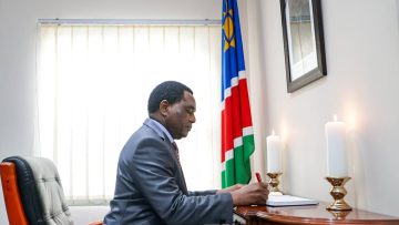 BOOK OF CONDOLENCE NUJOMA